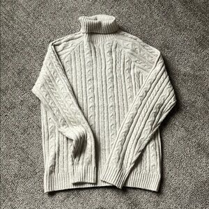Cream Cable Knit Sweater